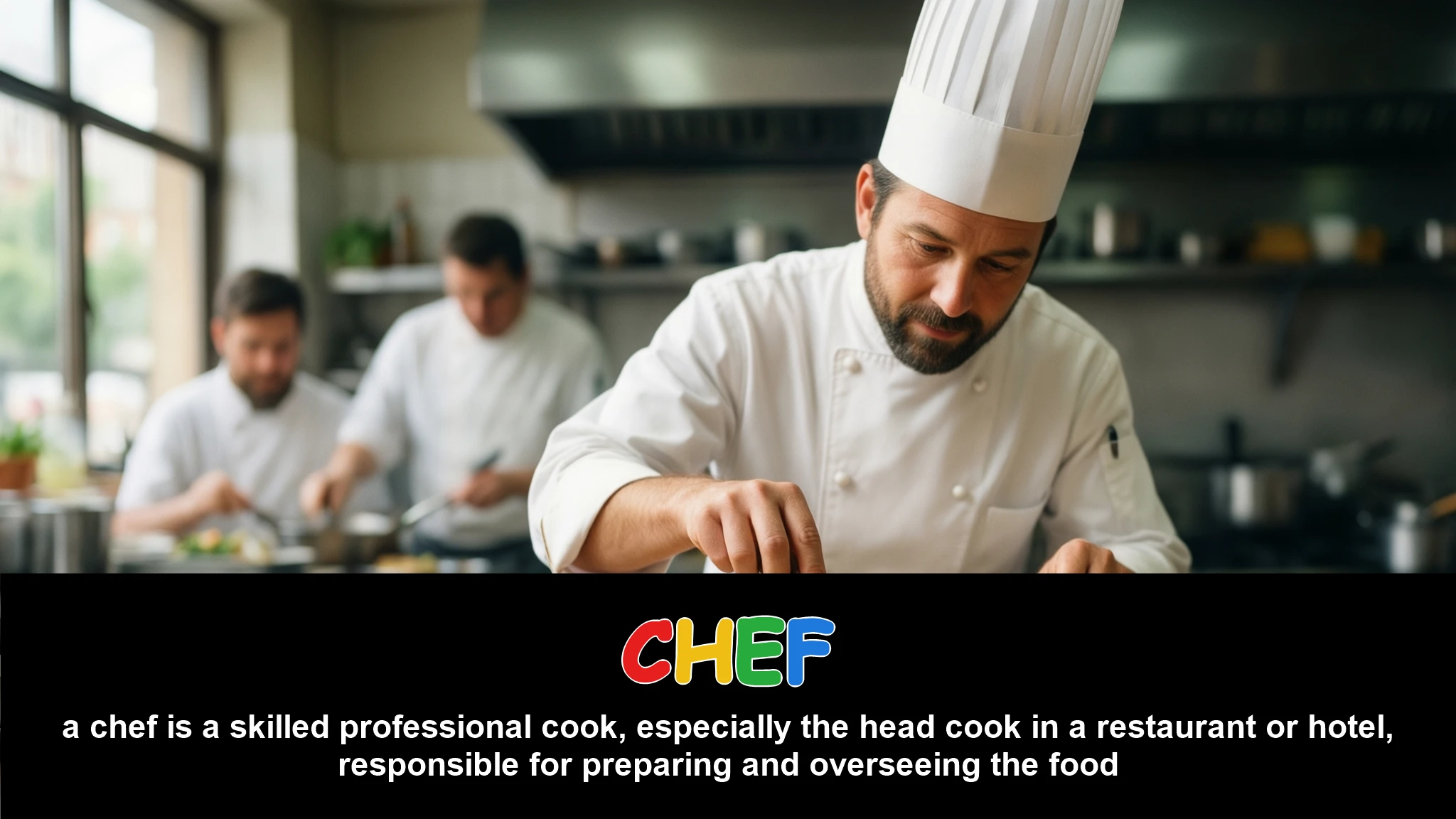 English Illustration for chef